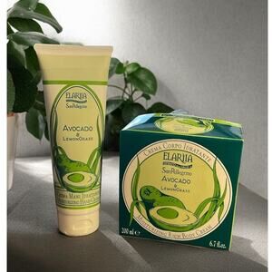 ELARIIA Avocado & Lemongrass Moisturizing Rich Body Cream & Hand Cream NEW